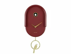 Karlsson Wandklok Tweet burgundy New