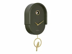 Karlsson Wandklok Tweet luxury groen