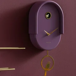 Karlsson Wandklok Tweet mauve New