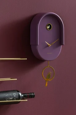 Karlsson Wandklok Tweet mauve New