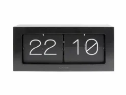 Karlsson Wand-/Tafelklok Boxed Flip XL zwart Clearance