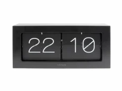 Karlsson Wand-/Tafelklok Boxed Flip XL zwart Clearance