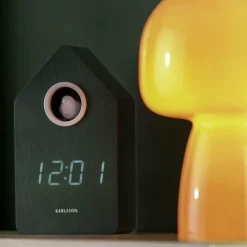 Karlsson Wekker Cuckoo LED retro groen Hot