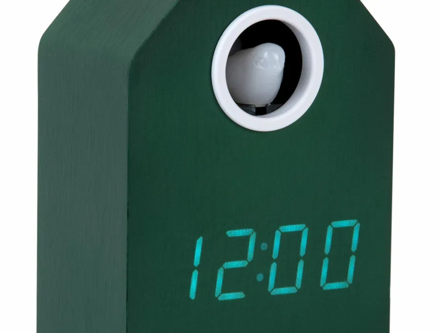 Karlsson Wekker Cuckoo LED retro groen Hot