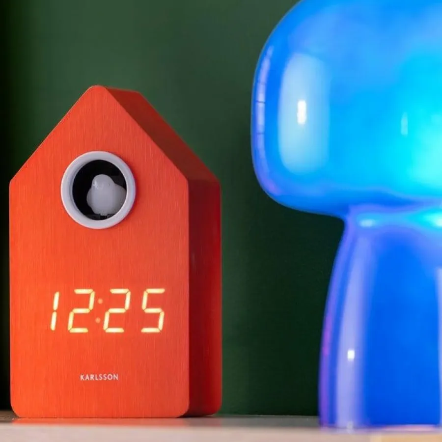 Karlsson Wekker Cuckoo LED helder oranje Outlet