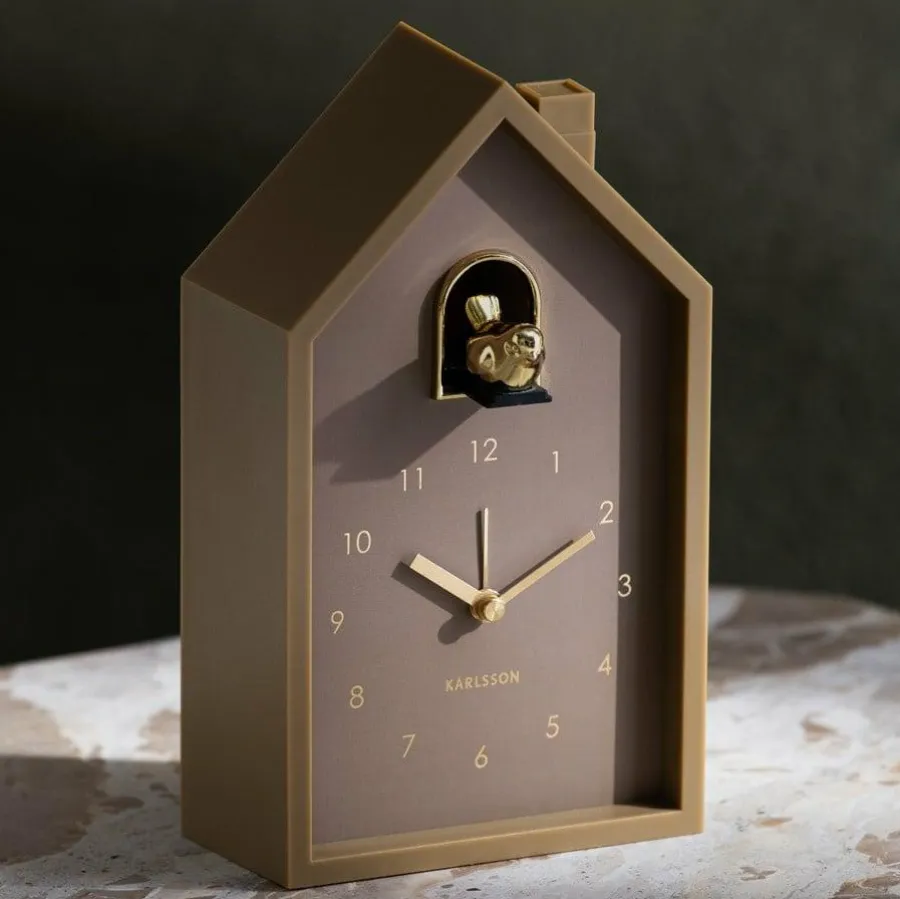 Karlsson Wekker Modern Cuckoo Oro mocca bruin Hot