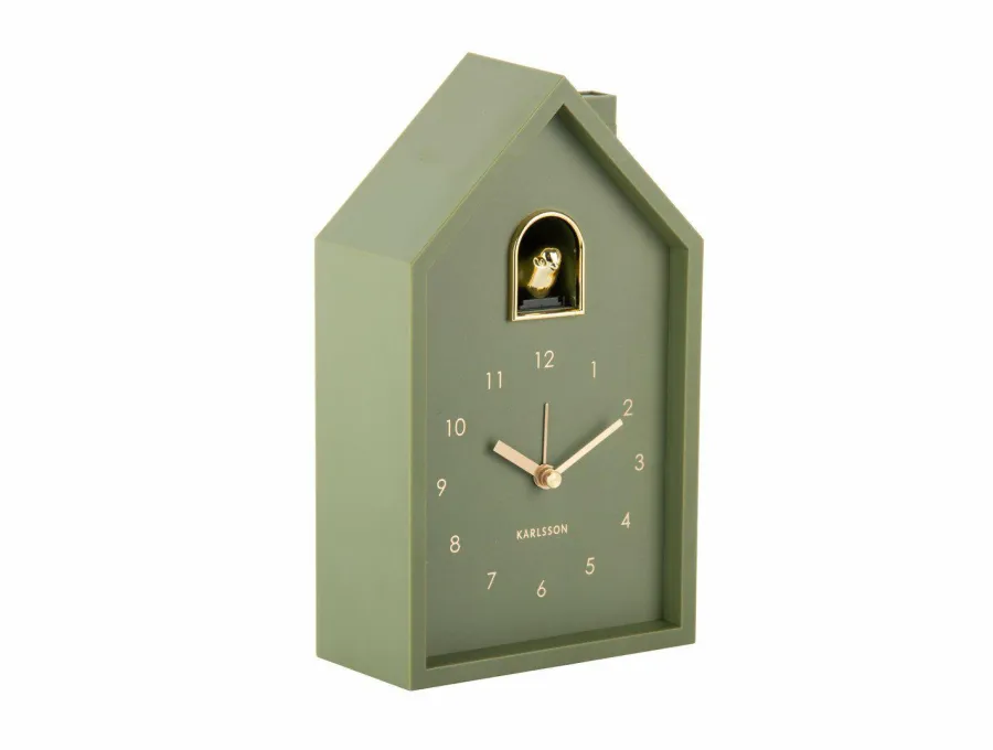 Karlsson Wekker Modern Cuckoo Oro luxury groen Discount
