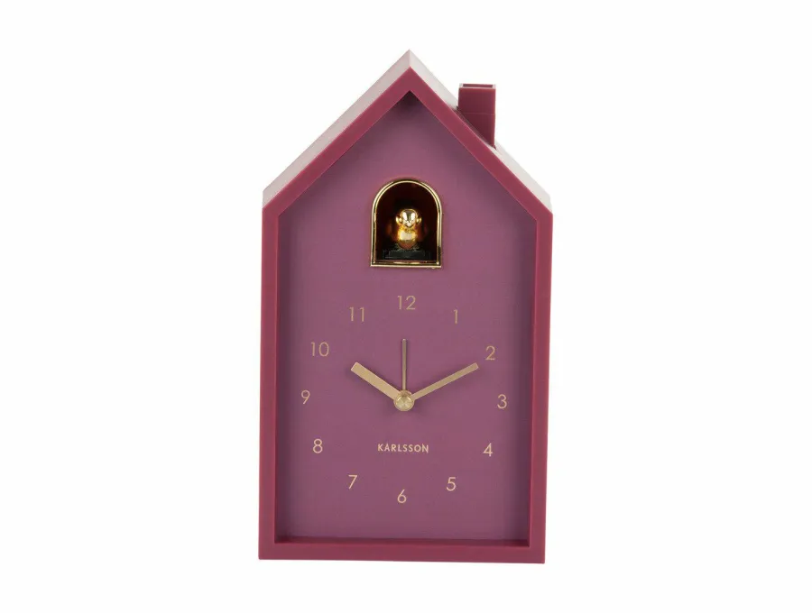 Karlsson Wekker Modern Cuckoo Oro donker mauve Outlet