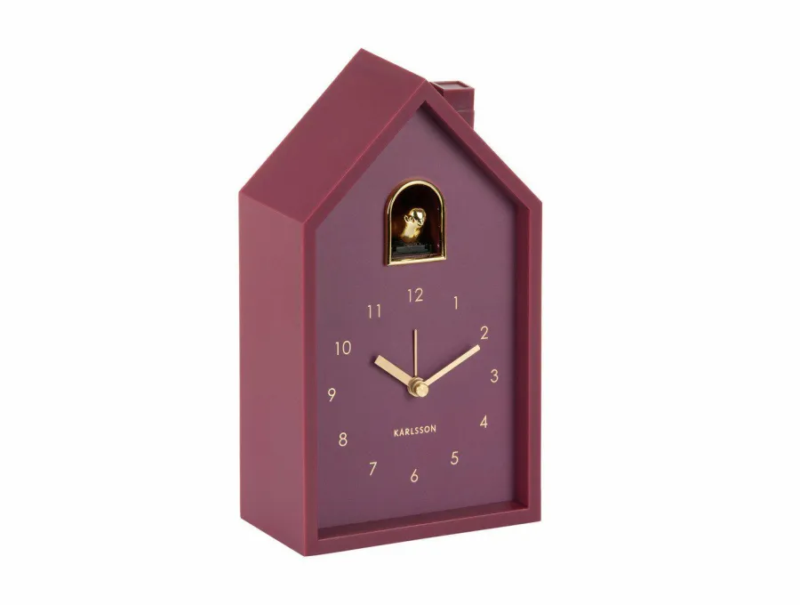 Karlsson Wekker Modern Cuckoo Oro donker mauve Outlet