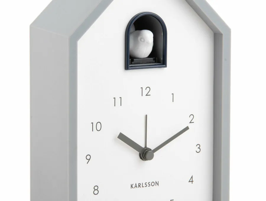 Karlsson Wekker Modern Cuckoo Grijs Clearance