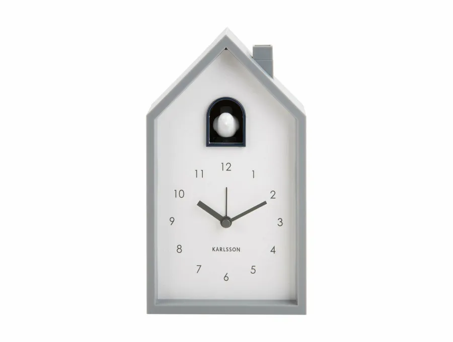 Karlsson Wekker Modern Cuckoo Grijs Clearance