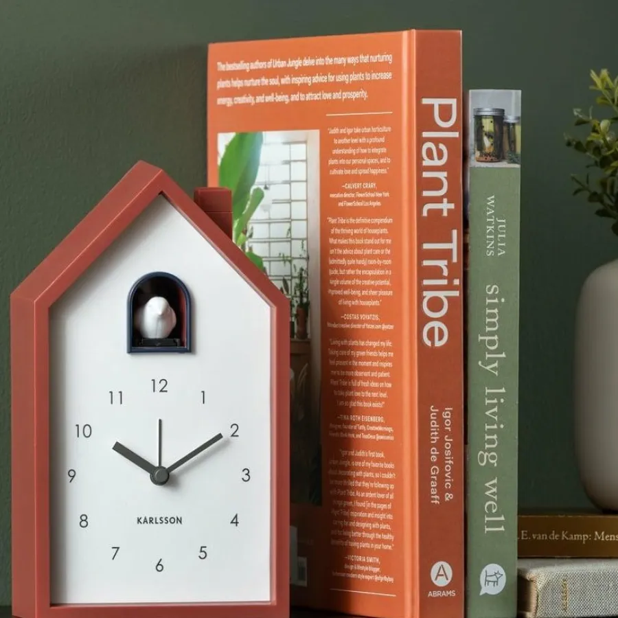 Karlsson Wekker Modern Cuckoo Rood Discount
