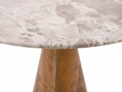 Leitmotiv Bijzettafel Force Marmer met mango Ø 40 cm Sale