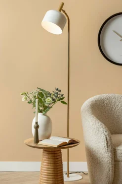 Leitmotiv Bijzettafel Force Striped Base mango