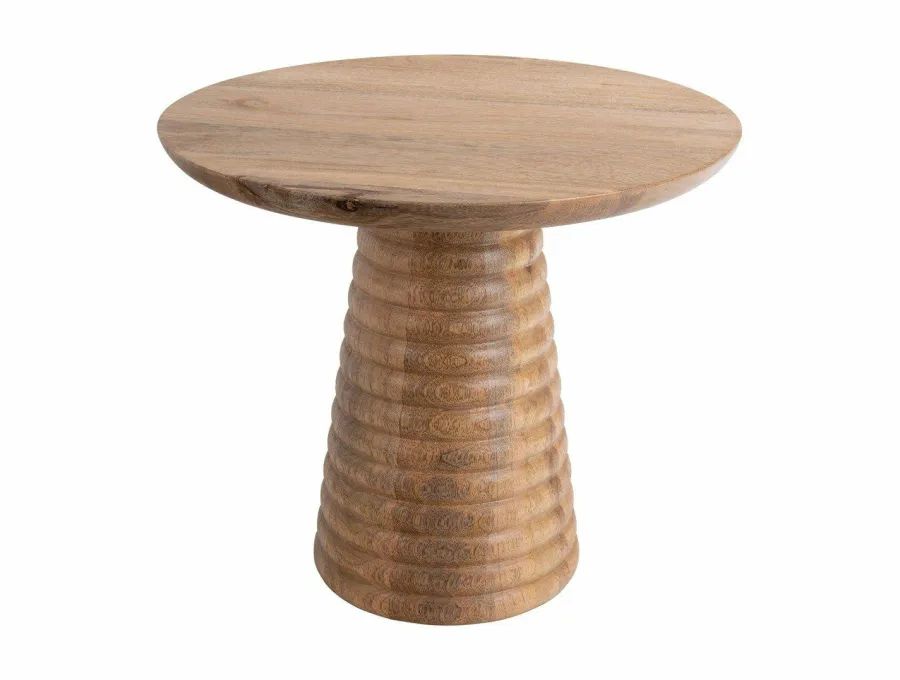 Leitmotiv Bijzettafel Force Striped Base mango