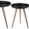Leitmotiv Bijzettafel set van 3 Tripod met mangohouten poten Online