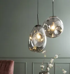 Leitmotiv Hanglamp Blown Glass Medium rookglas Best