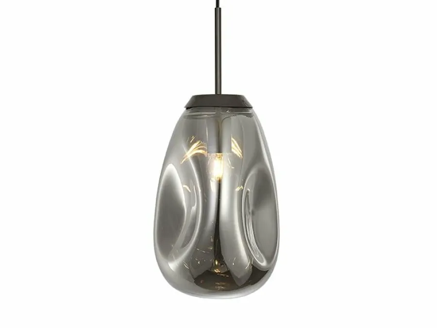 Leitmotiv Hanglamp Blown Glass Medium rookglas Best
