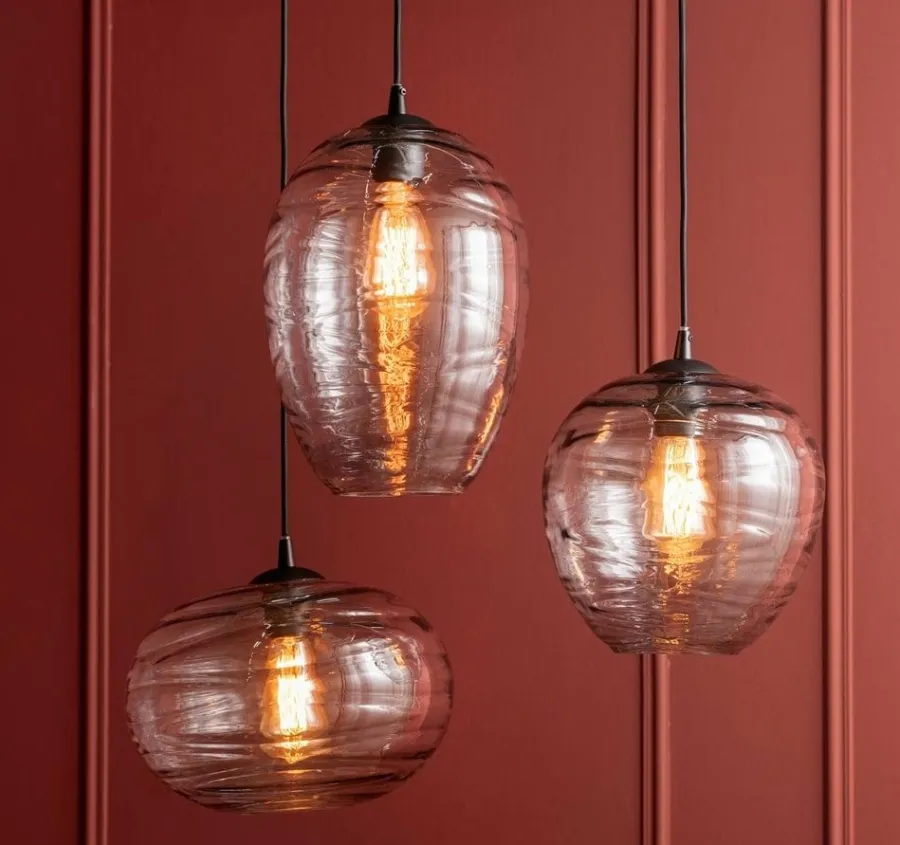 Leitmotiv Hanglamp Glamour Globe glas smoke Discount
