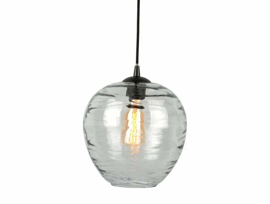 Leitmotiv Hanglamp Glamour Globe glas smoke Discount