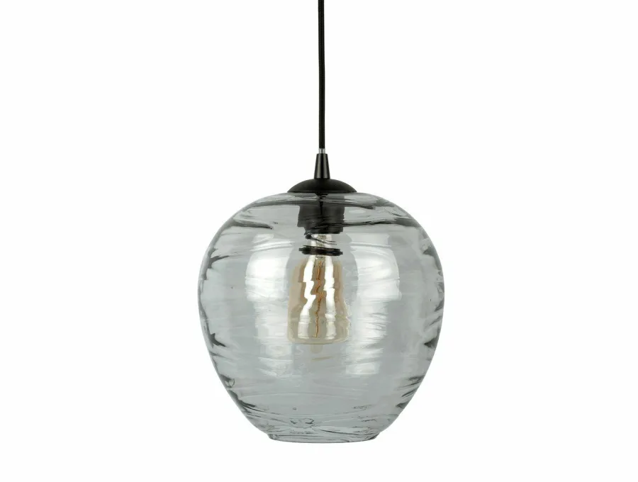 Leitmotiv Hanglamp Glamour Globe glas smoke Discount