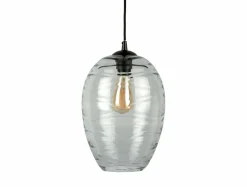Leitmotiv Hanglamp Glamour Cone glas smoke Hot