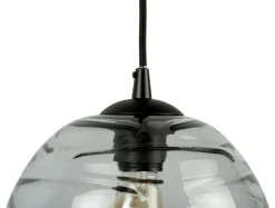Leitmotiv Hanglamp Glamour Cone glas smoke Hot