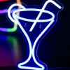 Leitmotiv Neon licht Cocktail met blauw rietje Online