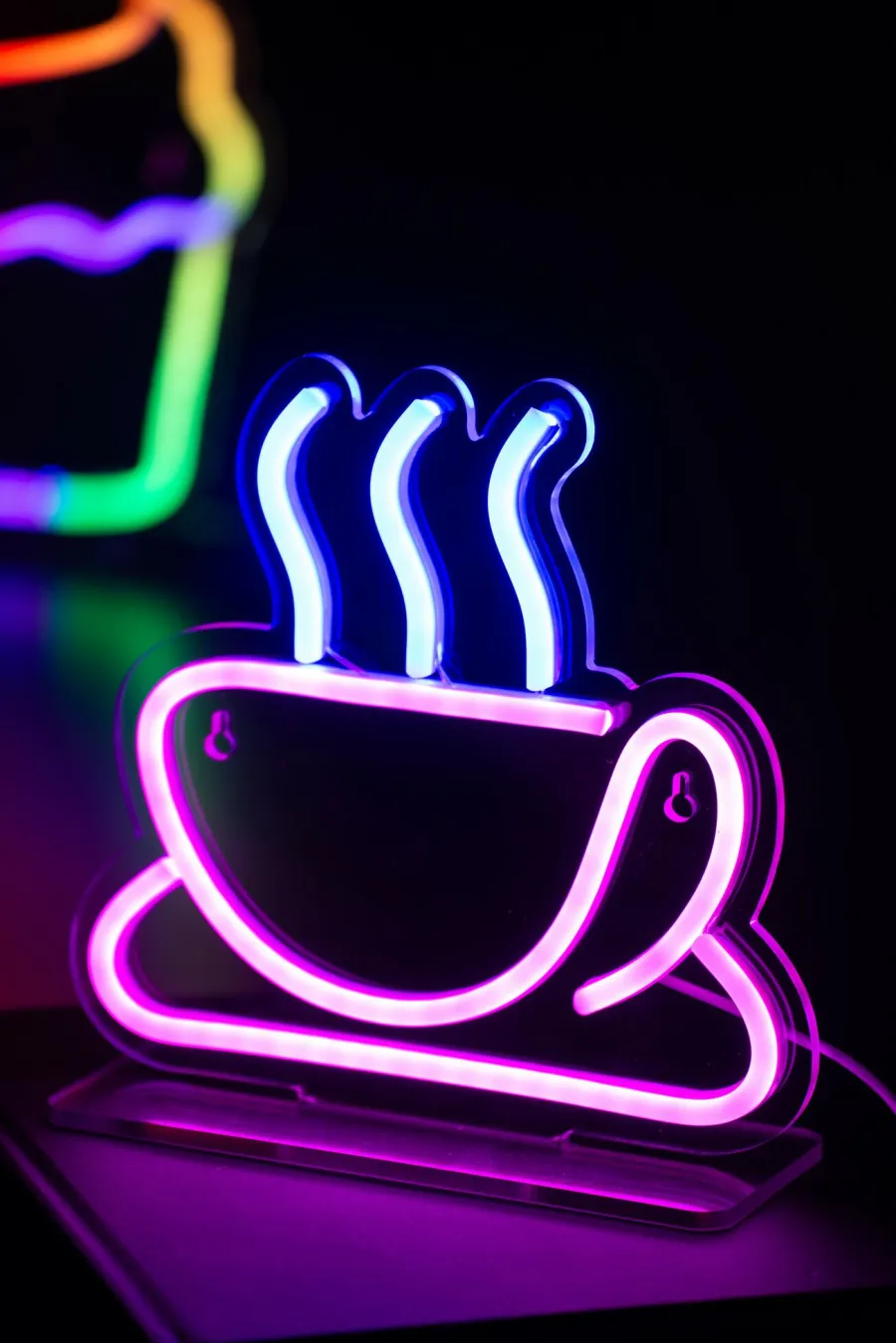 Leitmotiv Neon licht Coffee roze New