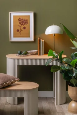 Leitmotiv Salontafel Estriado zacht warm grijs Sale