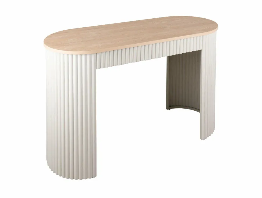Leitmotiv Sidetable Estriado zacht warm grijs Hot