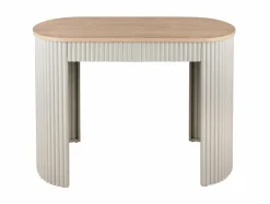 Leitmotiv Sidetable Estriado zacht warm grijs Hot