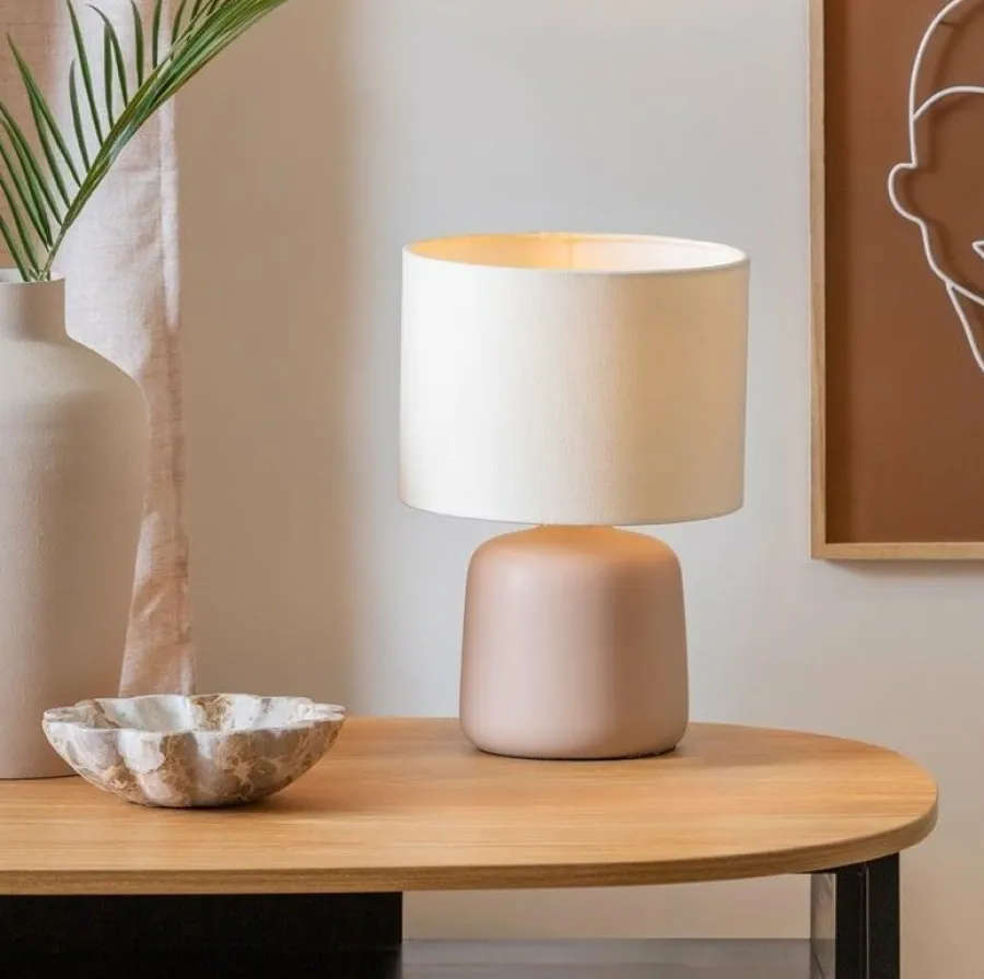 Leitmotiv Tafellamp Alma Straight zand bruin Online