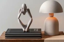 Leitmotiv Tafellamp Boaz warm grijs Outlet