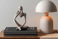 Leitmotiv Tafellamp Boaz warm grijs Outlet