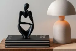 Leitmotiv Tafellamp Boaz warm grijs Outlet