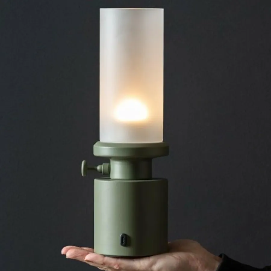 Leitmotiv Tafellamp Camp LED groen New