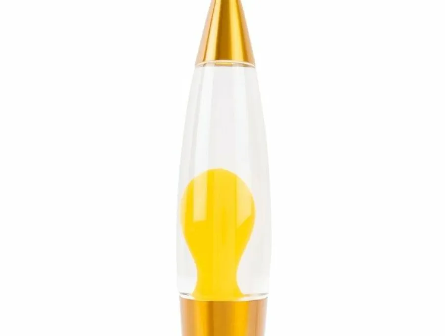 Leitmotiv Tafellamp Funky Rocket Lava geel Hot