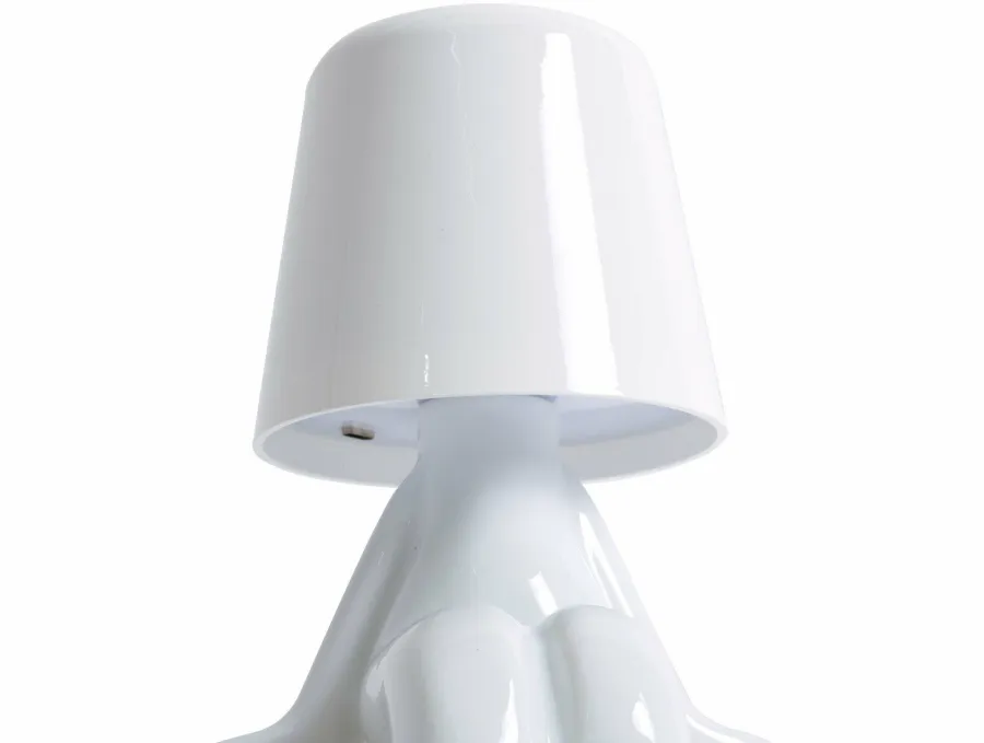 Leitmotiv Tafellamp Glossy DJ wit Online
