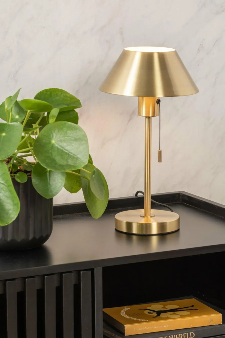Leitmotiv Tafellamp Office Retro Plated goud Outlet