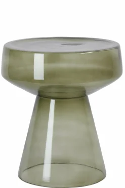 Light en Living Bijzettafel Ø37x44 cm DAKWA glas grijs groen Best