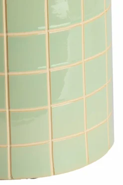 Light en Living Bijzettafel Ø42x34 cm MAUCHO keramiek licht groen+crème New