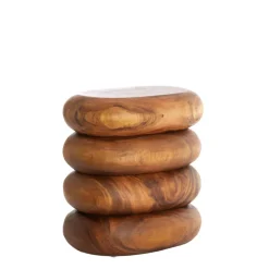 Light en Living Bijzettafel 45x31x48 cm FACUNDO hout naturel Clearance