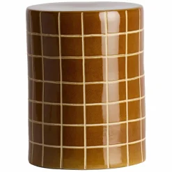 Light en Living Bijzettafel Ø33x44 cm MAUCHO keramiek cognac+crème Best