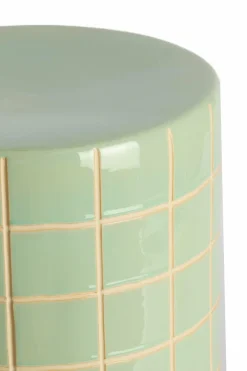 Light en Living Bijzettafel Ø33x44 cm MAUCHO keramiek licht groen+crème Online
