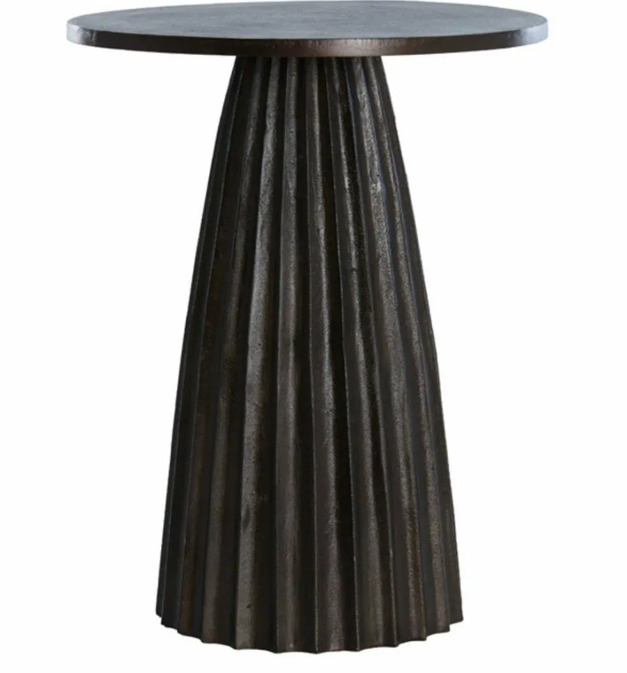 Light en Living Bijzettafel Ø40x51 cm VEGLIA mat donker bruin Sale