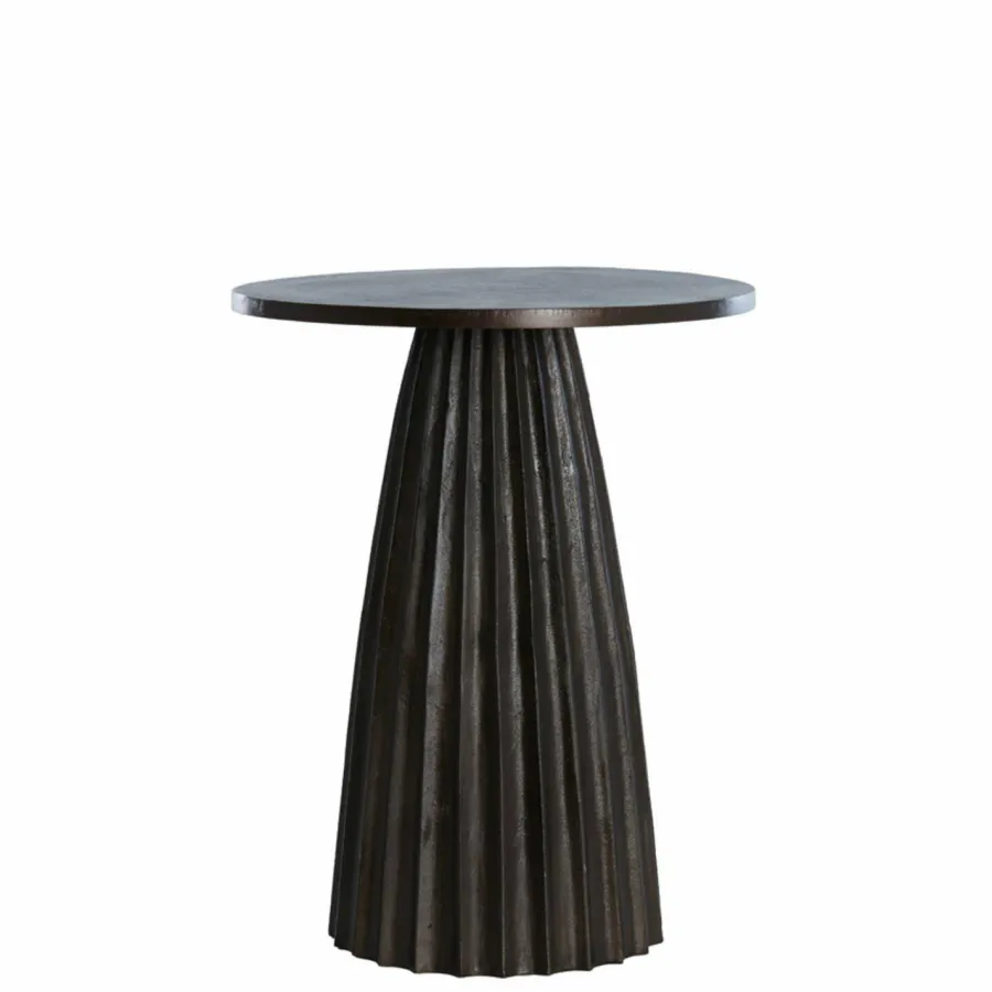 Light en Living Bijzettafel Ø40x51 cm VEGLIA mat donker bruin Sale