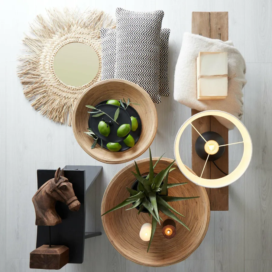 Light en Living Bijzettafel Set van 2 COLON naturel Clearance