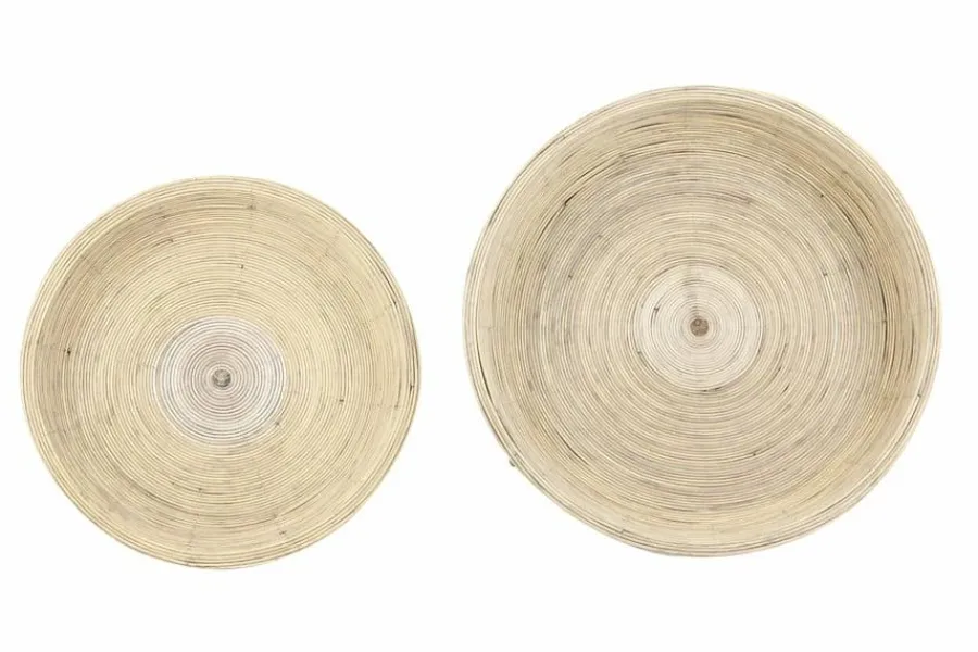 Light en Living Bijzettafel Set van 2 COLON naturel Clearance