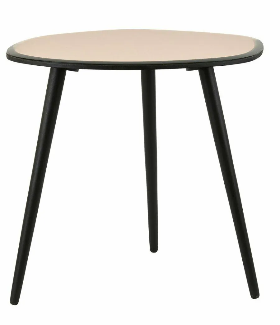 Light en Living Bijzettafel 54x45,5x48 cm DIVO spiegel bruin glas+zwart Online